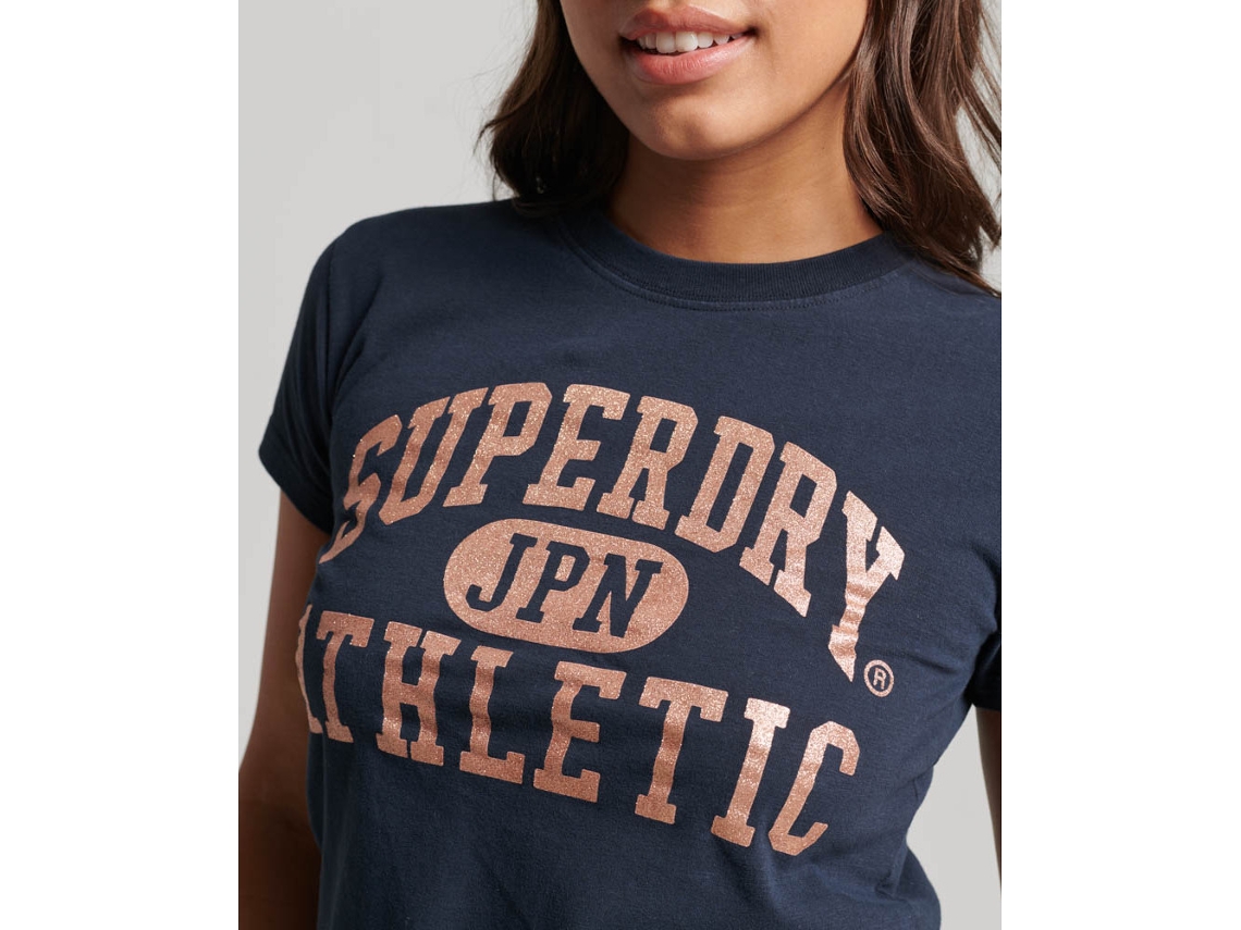 Camiseta Para Mujer College Scripted Graphic Superdry, CAMISETAS