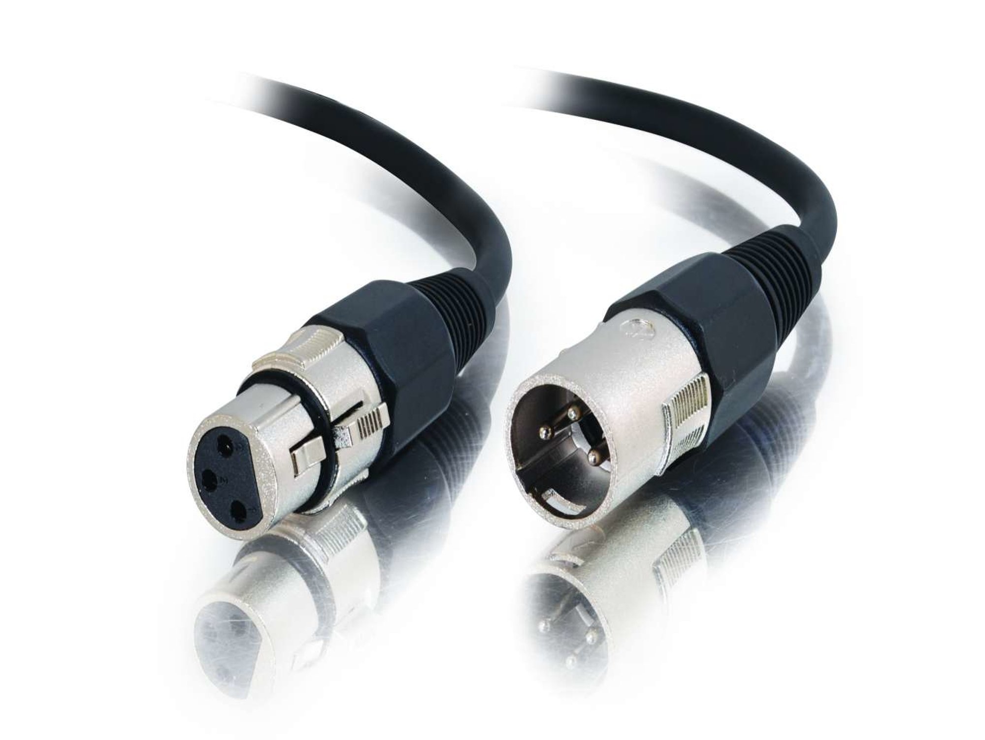 Cables To Go proaudio de audio 22 caa 3 pin xlr m h 10 par trenzado revestido aluminio y blindado c2g 10m 3pin