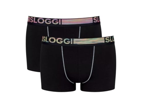 Pack 2 Boxers para Hombre SLOGGI (L - Negro)