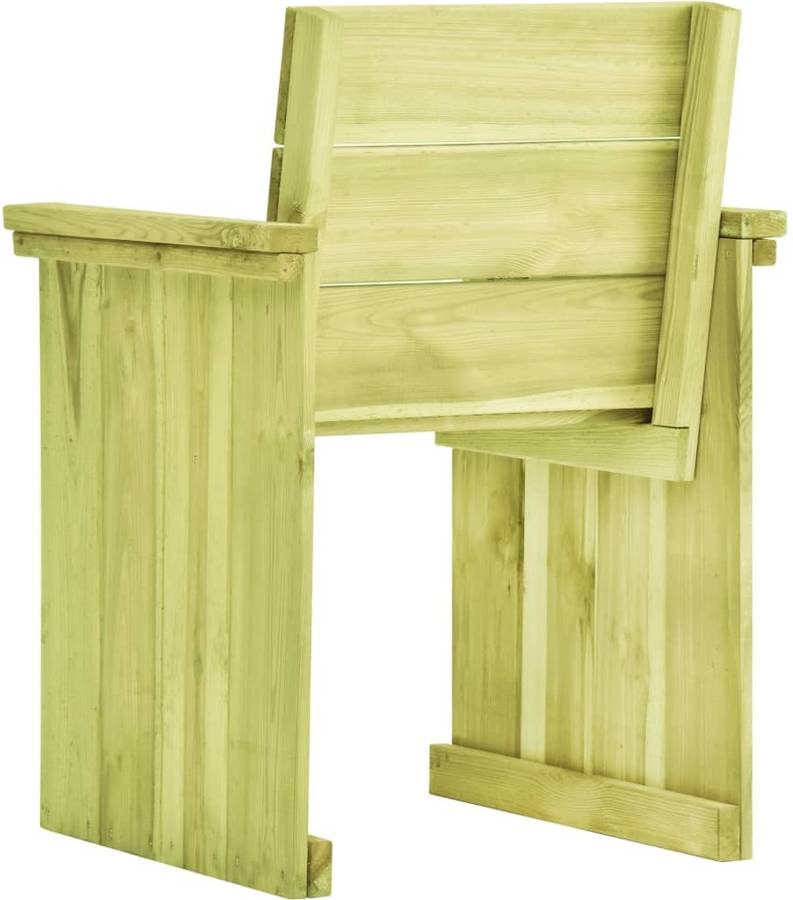 Silla de Jardín VIDAXL Verde (Madera)