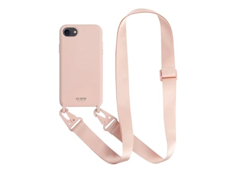 Funda para iPhone SE/8/7 SO SEVEN Seda Rosa