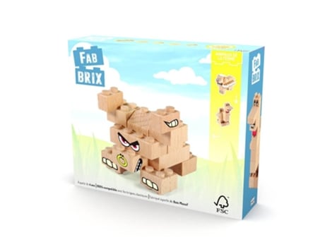 Puzzle FABBRIX (Madera - Beige - 17 x 14 x 4 cm)