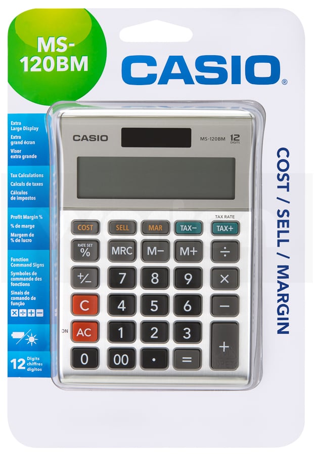 Calculadora Oficina CASIO MS-120 BM