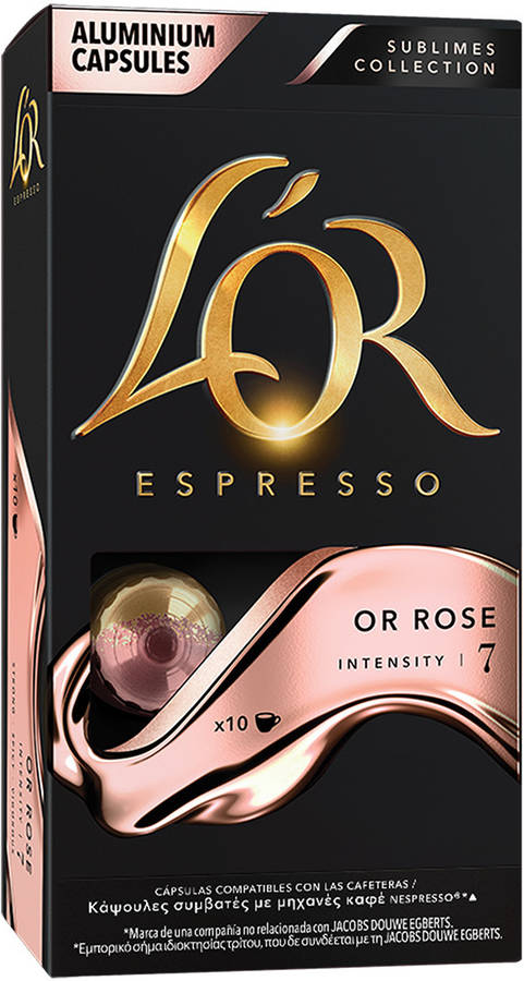 De Café Lor sublimes collection or rose pack 10