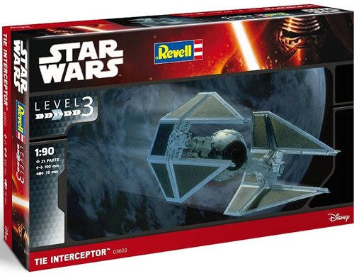 Revell Star Wars tie interceptor. kit modele escala 190 03603 10