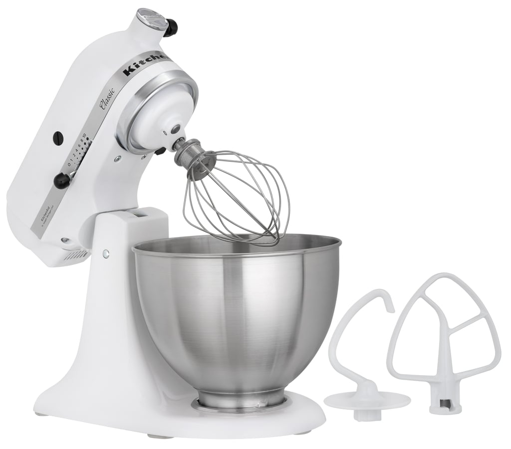 Amasadora KITCHENAID 5K45SSEWH (4 accesorios - 275 W - Bol: 4.2 L)