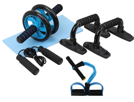 Conjunto Fitness ANSELF 5 en 1 (Azul - Acero)