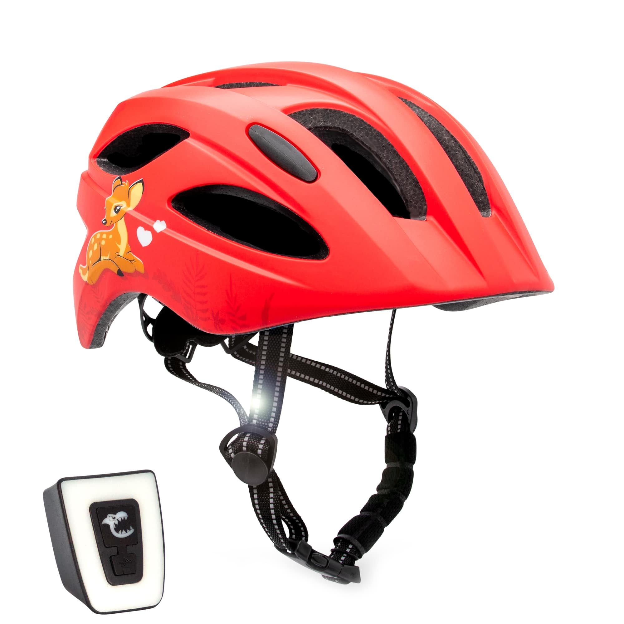 Casco de Bicicleta para Niños CRAZY SAFETY de 6 a 12 años Rojo Adorable Certificado EN1078