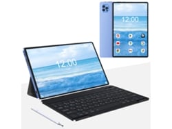 Tablet WUXIAN V62 + Teclado Bluetooth + Funda de piel + Auriculares + Bolígrafo Stylus (10.1'' - 64 GB - 4 GB RAM - Wi-Fi+4G - Azul)