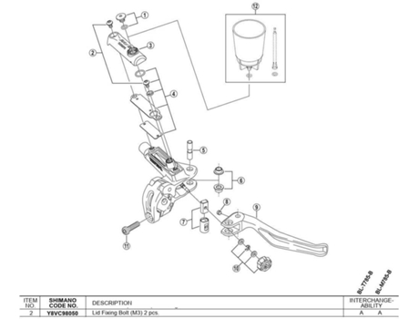 Freno para Bicicleta SHIMANO Bl-kit