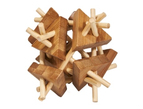 Puzzle FRIDOLIN (Madera - Marrón - 9 x 8.5 x 9 cm)