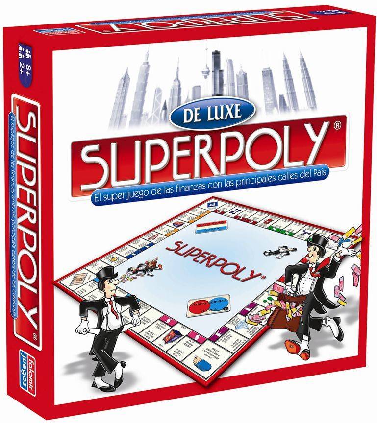 Juego de Mesa FALOMIR Superpoly De Luxe Euro (Edad Mínima: 9)