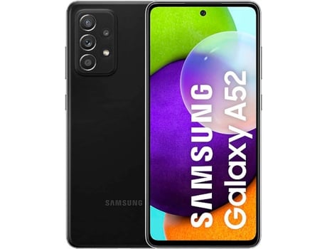 Smartphone SAMSUNG Galaxy A52 (6.5'' - 6 GB - 128 GB - Negro)