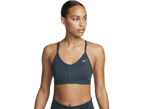 Sujetador de Mujer para Fitness NIKE Poliéster Azul (XS)