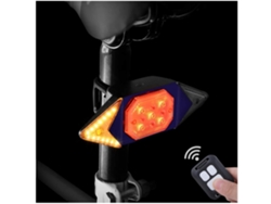 Luz trasera de bicicleta con control remoto inalámbrico Luz trasera de bicicleta Luz trasera con señal de giro para ciclismo - Azul ENZONS