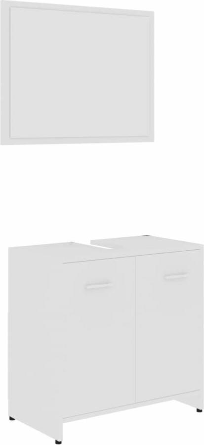 Conjunto de Muebles VIDAXL 802579 (Blanco - Madera Aglomerada - 60x33x58 cm)