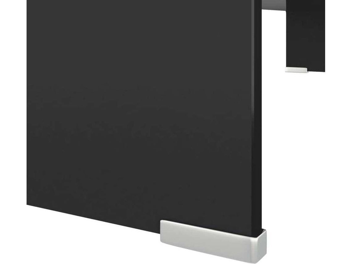 Soporte para TV/Elevador monitor cristal blanco 90x30x13 cm