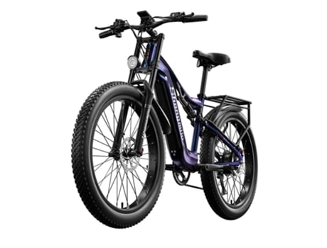 Bicicleta eléctrica SHENGMILO MX03 Fat Tire, motor de 1000 W, velocidad máxima de 42 KM/H, alcance de 50 millas, Shimano de 7 velocidades