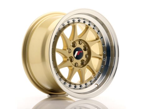 Llanta Japan Racing Jr26 15''X8 Et 25 4X108 4X100 Cb 67,1 Gold