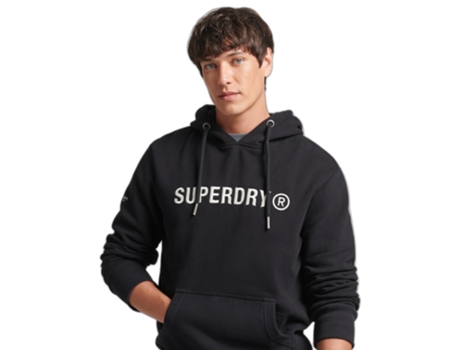 Sweatshirt para Hombre SUPERDRY (S - Algodón - Negro)