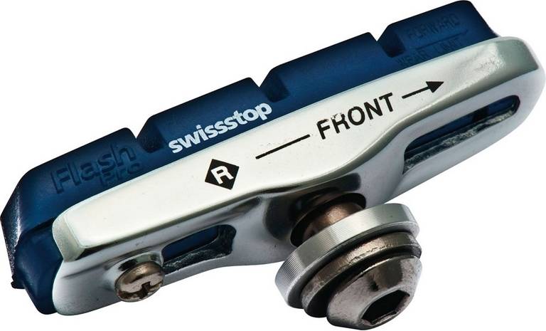 Juego de 2 Porta-Patines de Aluminio Orgánico SWISSSTOP Flash Pro (Azul, Blanco, Negro - TU)