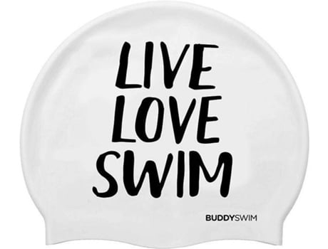 Gorra de Natación Unisexo BUDDYSWIM Live Love Swim (Tamaño Unico)