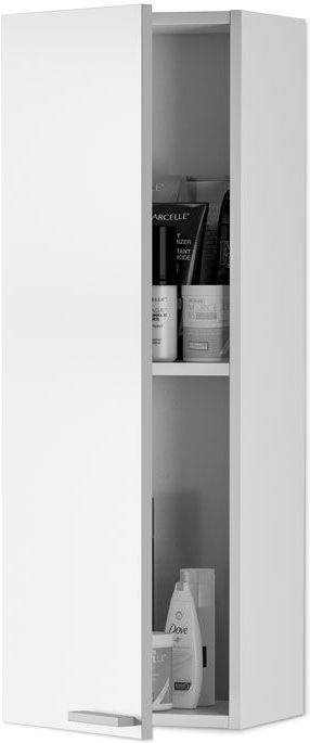 Mueble de Baño ARKITMOBEL 1 puerta (Blanco Brillo - Melamina - 30 x 85 x 25 cm)