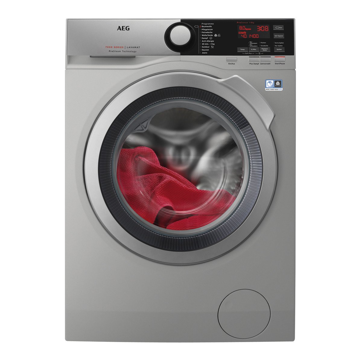 Lavadora AEG L7FEE842S (8 kg - 1400 rpm - Inox)