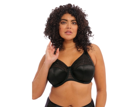 Sujetador de Mujer ELOMI Aros Cate Negro (105 cm E)