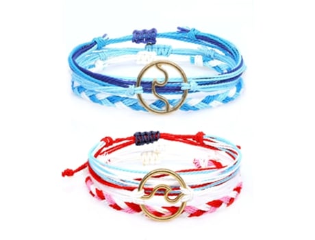 Juegos De Pulseras Ajustables, Regalo De Playa De Verano Para Mujeres, Hombres, Adolescentes, Niñas, Día De San Valentín, Estilo 4 ZMDECQNA 2 Un