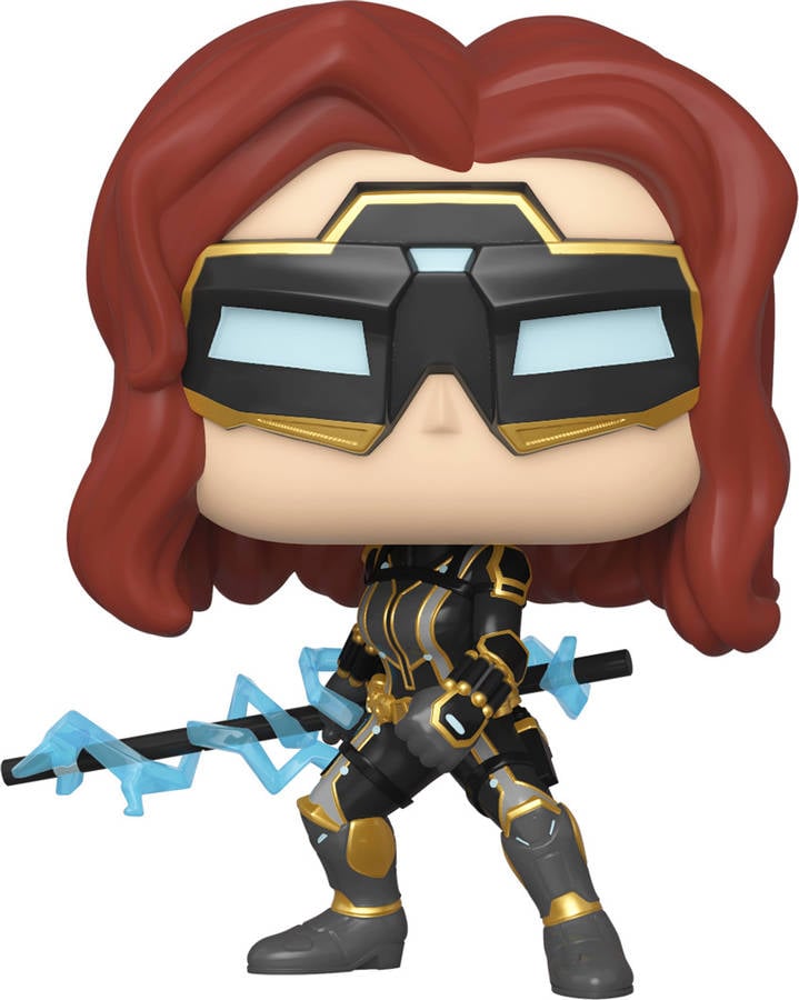 Figura Funko Pop marvel los vengadores 2020 viuda negra stark techsuit avengers the videojuego traje gameblack widow suit wgw chase especial coleccionable multicolor 47813 scotch 6wgw 9.5