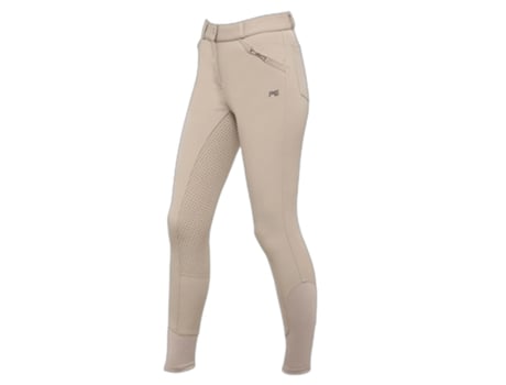 Pantalón de equitación con asiento de gel para niña PREMIER EQUINE Brava 7/8 ans