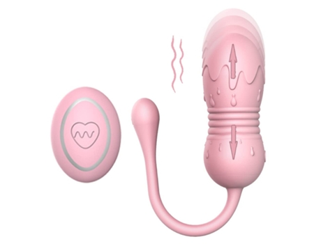 Vibrador telescópico de control remoto inalámbrico para mujer (rosa) VEANXIN