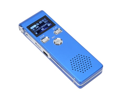 Reproductor MP3 YIZHOOD X18 Grabación en alta definición (4 GB - Azul)