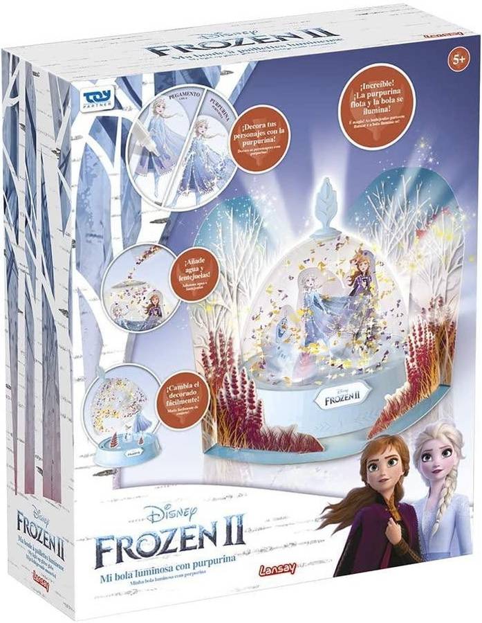 Juguetes TOY PARTNER Frozen 2 Bola Luminosa con Purpurina