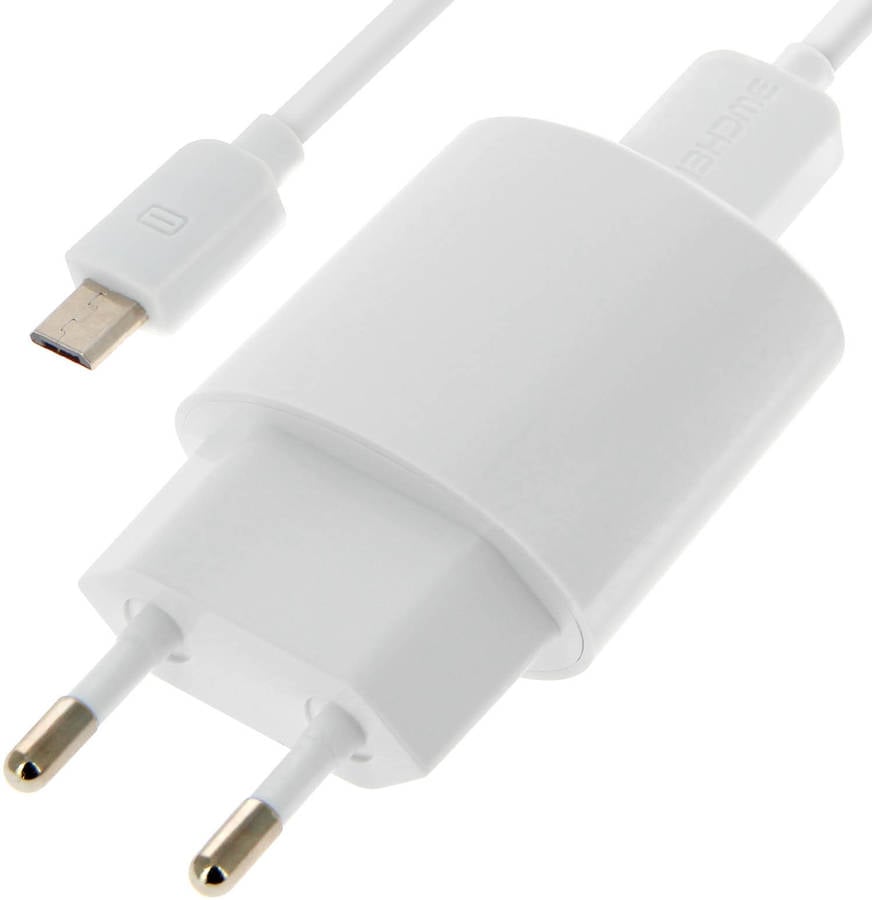 Cargador Usb 1a universal cable microusb blanco qualcomm quick charge 3.0 –