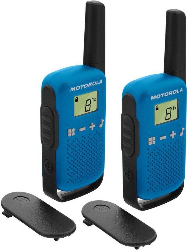 Walkie-Talkie MOTOROLA T42 (16 Canales - Hasta 4 Km - 18h - Azul)