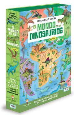 Libro El Mundo De Los Dinosaurios. Viaja, conoce, explora. Con puzzle. Edic ilustrado (Español) de A. Borgo (Español)