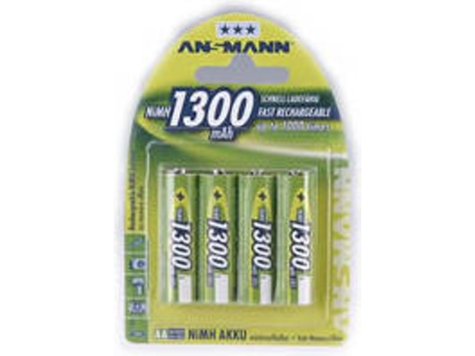 Pilas ANSMANN Accu, AA, 1300 mAh