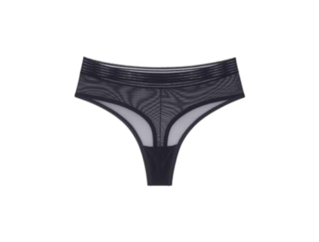 Tanga de Mujer TRIUMPH Cintura Alta Tempting Negro (L)