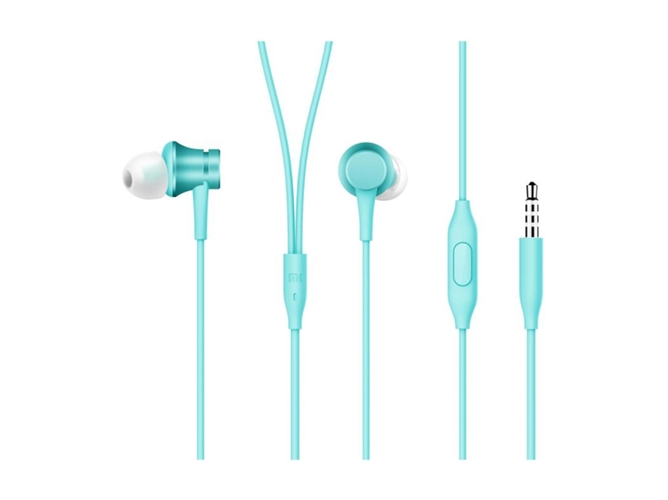 Auriculares con cable XIAOMI Basic (In ear - Micrófono - Atiende llamadas - Azul)