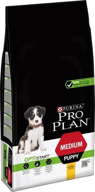 Pienso para Perros PURINA Pro Plan Medium Puppy (12Kg - Seco - Razas Medianas - Sabor: Pollo)