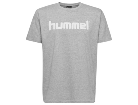 Camiseta de Hombre para Fútbol HUMMEL Go Logo Algodón Gris (M)