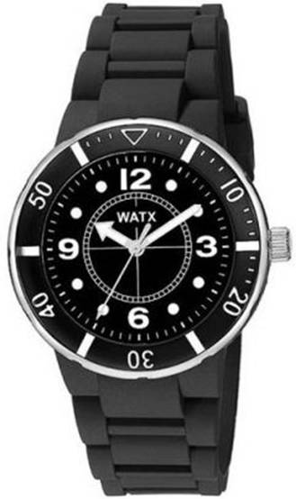 Reloj WATX & COLORS Mujer (Silicona - Negro)