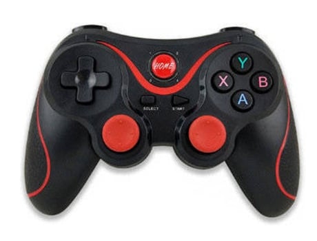 Controlador de juego T3 / X3 para Ps3 Joystick inalámbrico Bluetooth 3.0 Android Gamepad Control remoto para juegos para PC Teléfono Tableta 10Negr...