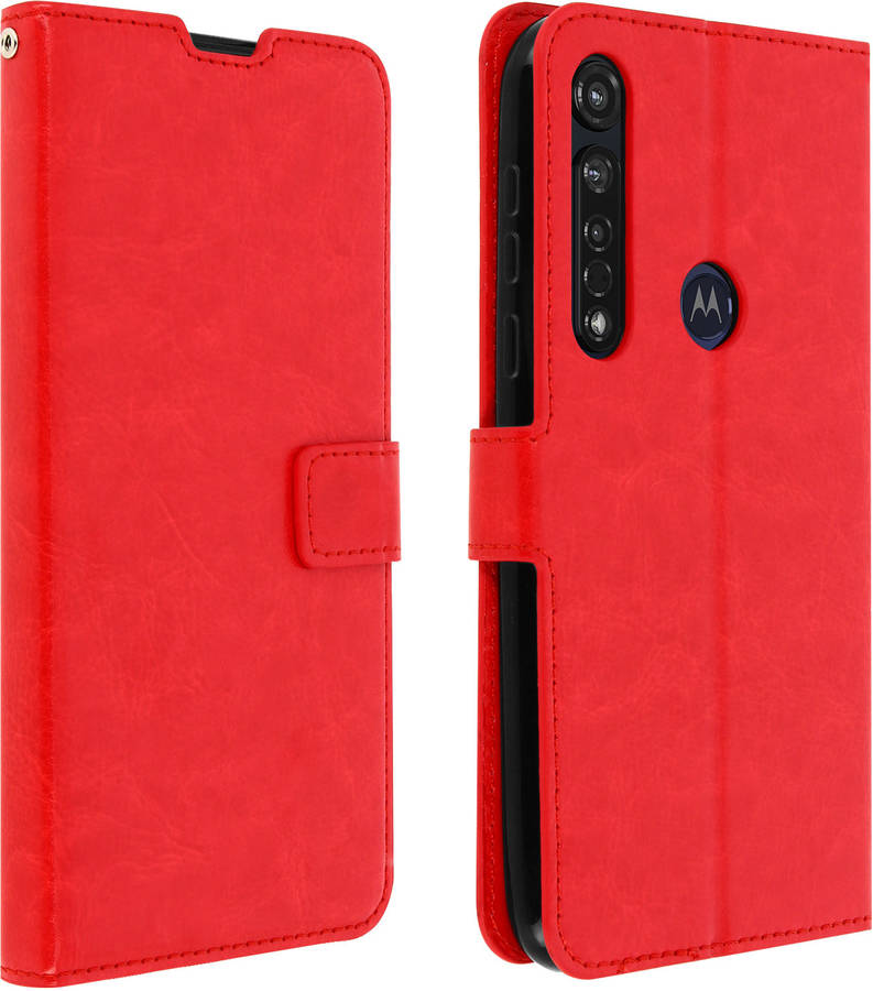 Funda Motorola Moto G8 Plus AVIZAR Vintage Rojo