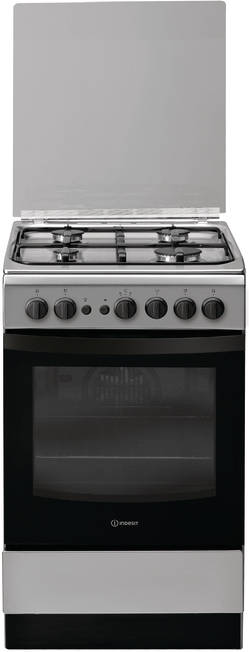 Cocina INDESIT IS5G1PMX (59 L - Gas Natural - Inox)