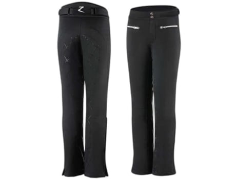 Pantalones de Niña para Equitación HORZE Montar Acolchados Adeline Silicona Negro (130 cm)