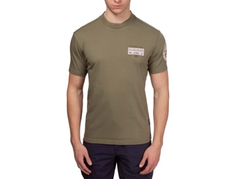 Camiseta de Hombre NAPAPIJRI Verde (L)