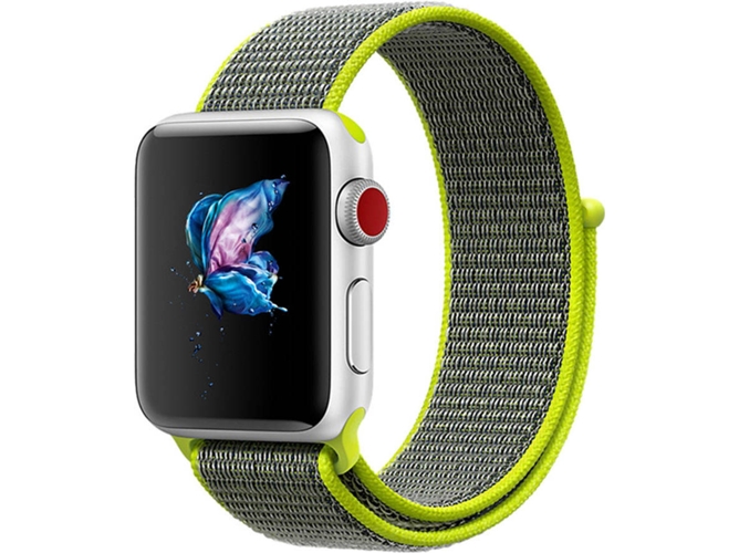 Correa Apple Watch 38, 40 mm WJS Nylon Verde